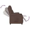 Fauteuil inclinable Marron Similicuir 