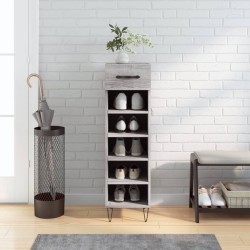 Meuble à chaussures sonoma gris 30x35x105 cm bois d'ingénierie 