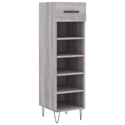 Meuble à chaussures sonoma gris 30x35x105 cm bois d'ingénierie 