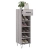 Meuble à chaussures sonoma gris 30x35x105 cm bois d'ingénierie 
