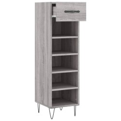 Meuble à chaussures sonoma gris 30x35x105 cm bois d'ingénierie 