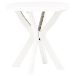 Table de bistro Blanc Ø70 cm Plastique 