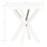 Table de bistro Blanc Ø70 cm Plastique 