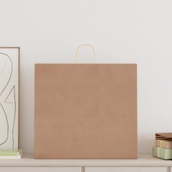 Sacs en papier 250 pcs avec poignées marron 54x15x49 cm 