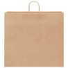 Sacs en papier 250 pcs avec poignées marron 54x15x49 cm 