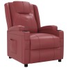 Fauteuil inclinable Rouge bordeaux Similicuir 