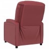 Fauteuil inclinable Rouge bordeaux Similicuir 