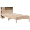 Lit bibliothèque sans matelas 90x190 cm bois de pin massif 