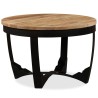 Table basse bois de manguier brut 60x40 cm 