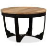 Table basse bois de manguier brut 60x40 cm 