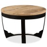 Table basse bois de manguier brut 60x40 cm 