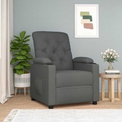 Fauteuil inclinable Gris foncé Tissu 