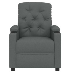 Fauteuil inclinable Gris foncé Tissu 