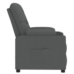 Fauteuil inclinable Gris foncé Tissu 