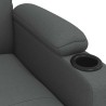 Fauteuil inclinable Gris foncé Tissu 