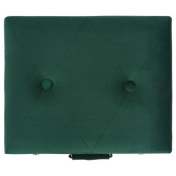 Tabourets de rangement lot de 3 Vert Velours 