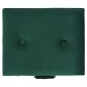 Tabourets de rangement lot de 3 Vert Velours 