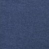 Chaise de relaxation avec repose-pied Bleu Tissu 