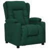 Fauteuil inclinable Vert foncé Tissu 