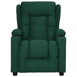 Fauteuil inclinable Vert foncé Tissu 