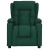 Fauteuil inclinable Vert foncé Tissu 