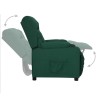 Fauteuil inclinable Vert foncé Tissu 