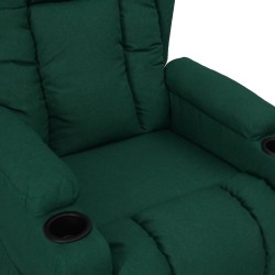 Fauteuil inclinable Vert foncé Tissu 