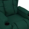 Fauteuil inclinable Vert foncé Tissu 