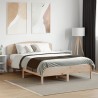 Cadre de lit sans matelas 135x190 cm bois de pin massif 