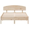 Cadre de lit sans matelas 135x190 cm bois de pin massif 