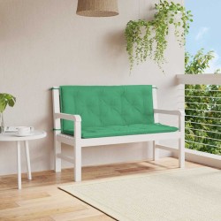 Coussin de banc de jardin vert 120x(50+50)x7 cm tissu oxford 