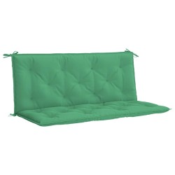 Coussin de banc de jardin vert 120x(50+50)x7 cm tissu oxford 