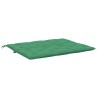 Coussin de banc de jardin vert 120x(50+50)x7 cm tissu oxford 