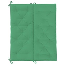 Coussin de banc de jardin vert 120x(50+50)x7 cm tissu oxford 