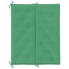 Coussin de banc de jardin vert 120x(50+50)x7 cm tissu oxford 