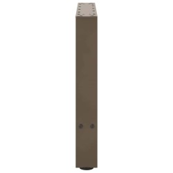 Pieds de table basse en acier naturel 2 pièces 60 x (42-43) cm Acier 
