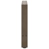 Pieds de table basse en acier naturel 2 pièces 60 x (42-43) cm Acier 