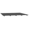 Cadre de lit sans matelas gris 200x200 cm bois massif de pin 