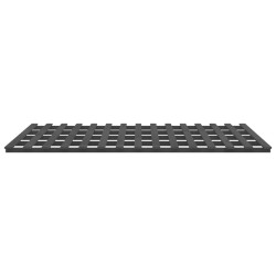 Cadre de lit sans matelas gris 200x200 cm bois massif de pin 