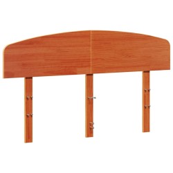Tête de lit cire marron 160 cm bois massif de pin 