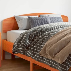 Tête de lit cire marron 160 cm bois massif de pin 