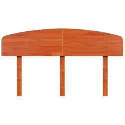 Tête de lit cire marron 160 cm bois massif de pin 