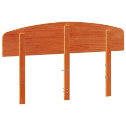 Tête de lit cire marron 160 cm bois massif de pin 