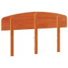 Tête de lit cire marron 160 cm bois massif de pin 