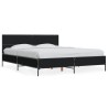Cadre de lit sans matelas noir 160x200 cm 
