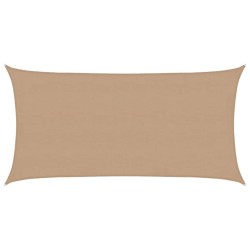 Voile d'ombrage 160 g/m² Taupe 4x7 m PEHD 