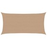 Voile d'ombrage 160 g/m² Taupe 4x7 m PEHD 