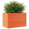 Jardinière cire marron 70x40x46 cm bois de pin massif 