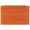 Jardinière cire marron 70x40x46 cm bois de pin massif 