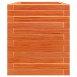 Jardinière cire marron 70x40x46 cm bois de pin massif 